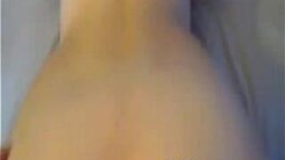 Babe gets her shaved pussy nailed by huge cock - porn video