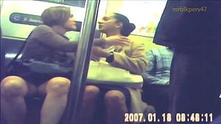 Candid White MILF UPSKIRT On The C Train - porn video