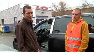 Taming a excited gay pecker - porn video