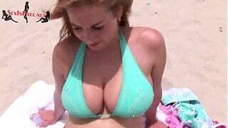 REDHEAD WITH MASSIVE NATURAL TITS FUCKS BOYFRIEND - porn video