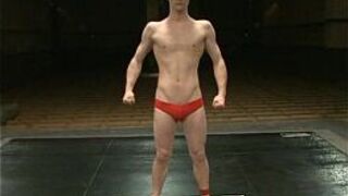 Oily wrestlers have a good fun - porn video