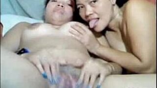 Filipino step daughter with not her Mom on cam - porn video