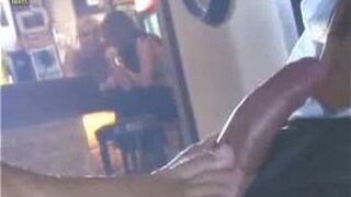 Footjob under the table - porn video