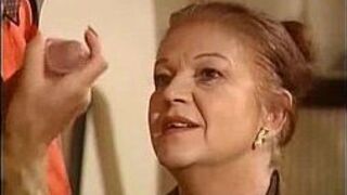 French grandmothers fuck young cock - porn video