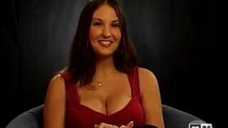 Natural Busty Brunette Model Photoshoot - porn video