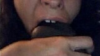 deepthroat cock and balls at the same time - porn video