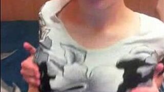 Raunchy Teen Nice Big Tits on Cam - porn video