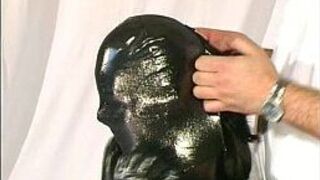 Cute rubber babe streching sex - porn video