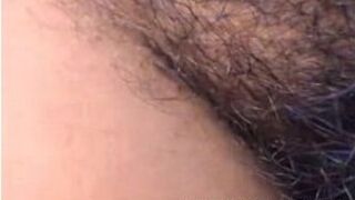 Indian girl with hairy pussy and big tits - porn video