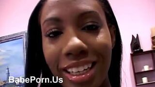 Black girl interracial blowjob - porn video