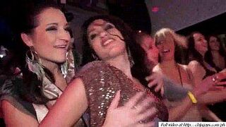 Hot busty sluts dances at party - porn video